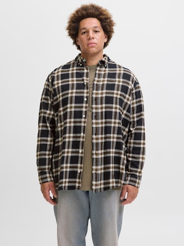 JACK & JONES Comfort fit Overhemd in Zwart: voorkant