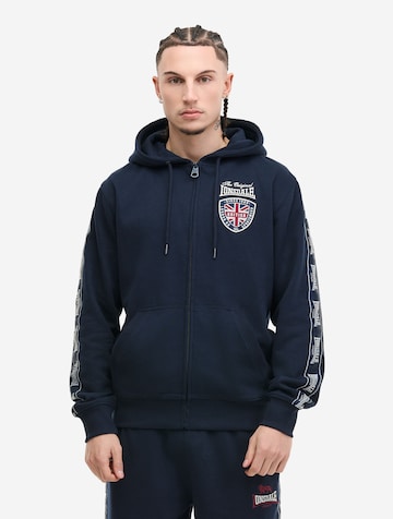 LONSDALE Sweatjacke in Blau: Vorderseite
