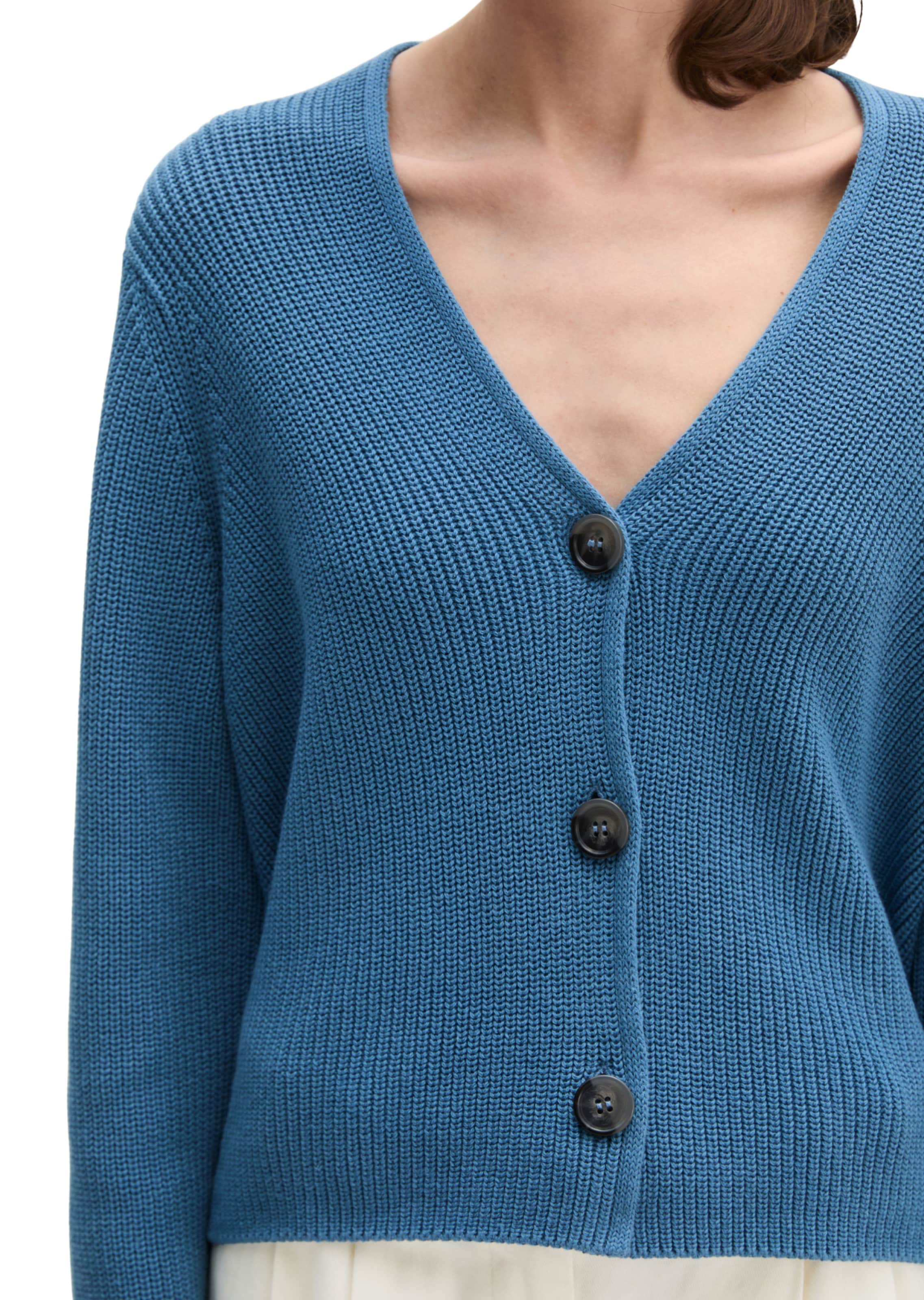 Marc O'Polo Gebreid vest in Blauw