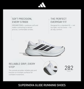 ADIDAS PERFORMANCE Παπούτσι για τρέξιμο 'SUPERNOVA GLIDE' σε λευκό