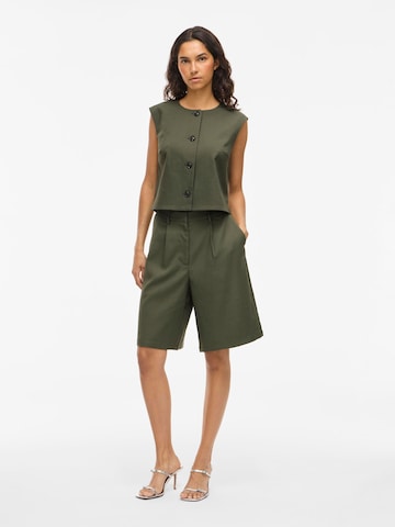 VILA Loose fit Pleat-front trousers 'VICulda' in Green