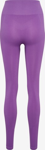 Skinny Pantaloni sport 'TIF' de la Hummel pe mov