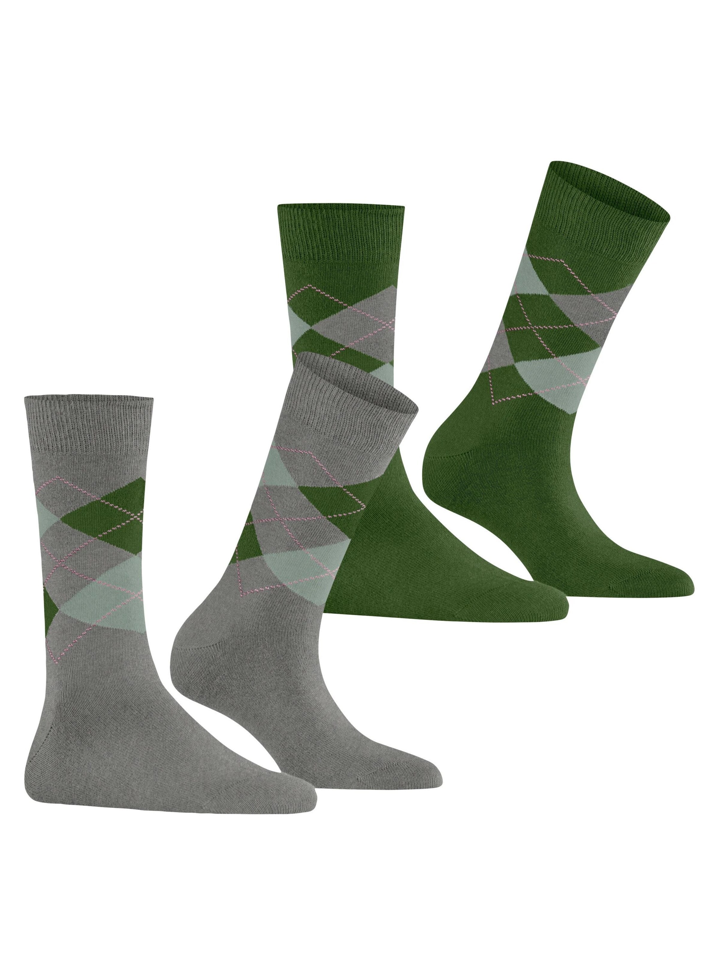 BURLINGTON Socks 'Everyday Argyle' in Grey