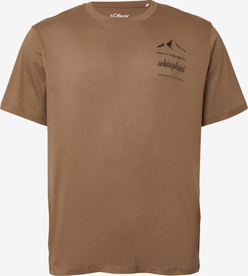 s.Oliver Shirt in Bruin: voorkant