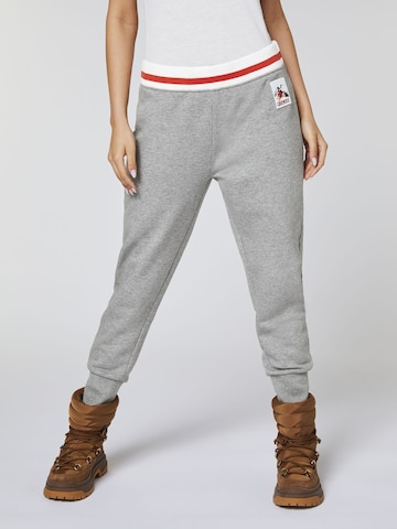 CHIEMSEE Tapered Pants in Grey: front