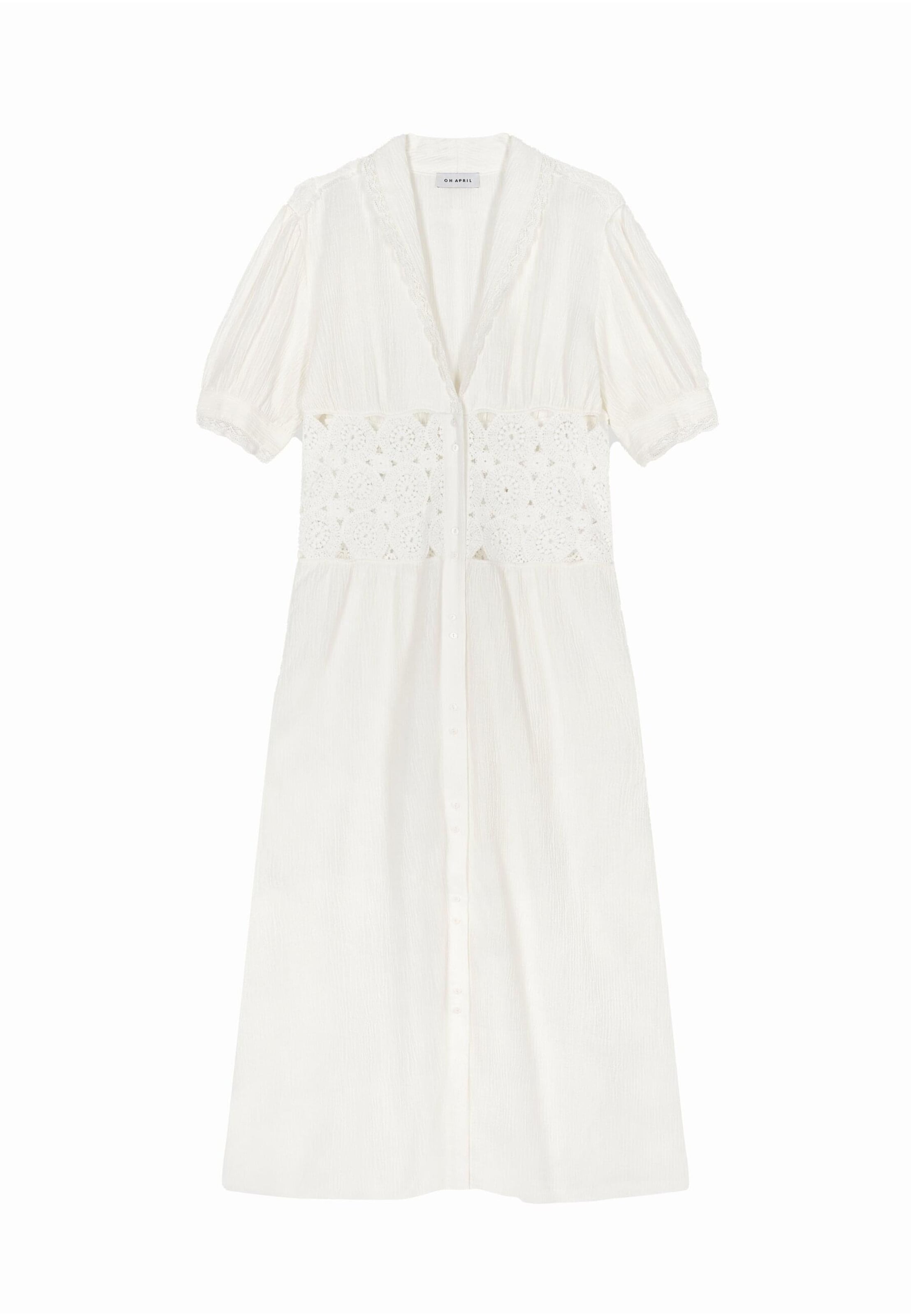 Robe 'Westley' OH APRIL en blanc : devant