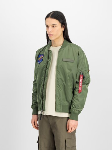 ALPHA INDUSTRIES Преходно яке в зелено: отпред