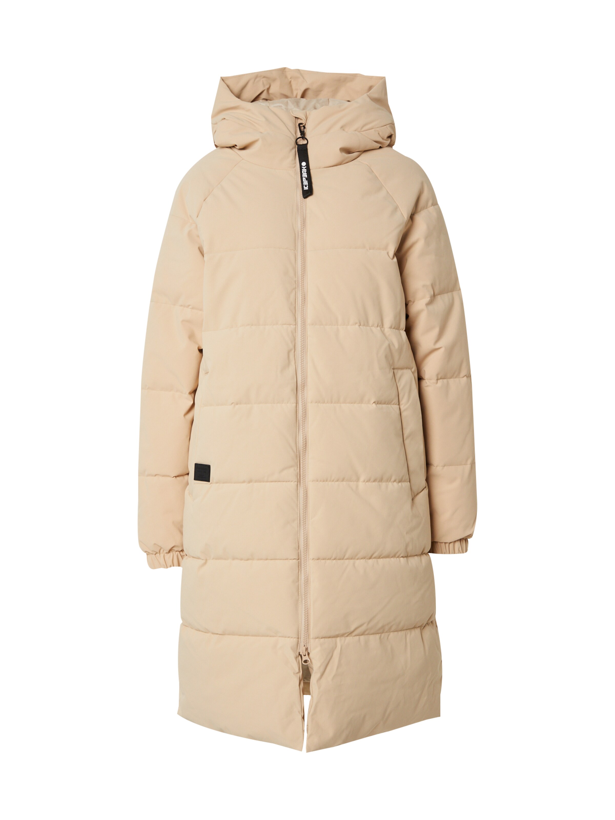 ICEPEAK Outdoormantel 'Adata' in Beige: voorkant