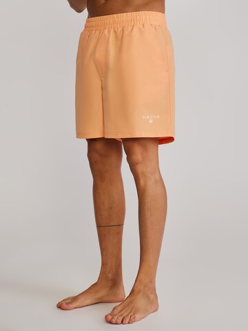 SikSilk Badeshorts in Orange: Vorderseite