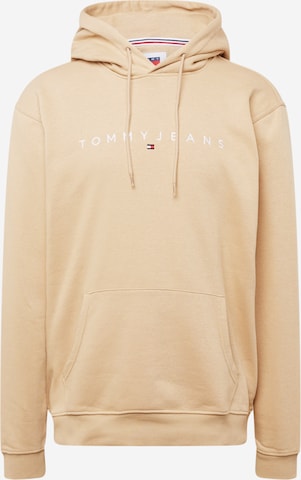 Tommy Jeans Collegepaita värissä beige: edessä