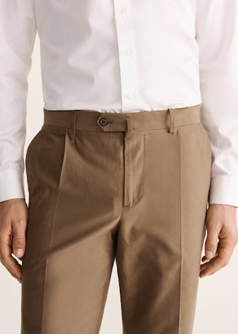 MANGO MAN Slimfit Hose "Oasis" in Braun