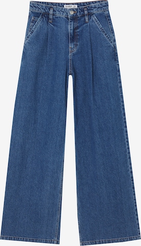 Pull&Bear Široke hlačnice Elegantne kavbojke | modra barva: sprednja stran