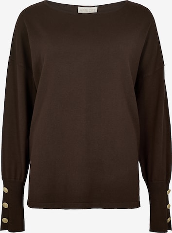 Apricot Soft Jersey Knit Top ' ' in Braun: Vorderseite