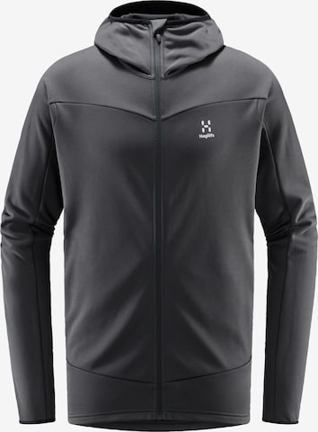 Haglöfs Athletic Fleece Jacket 'Frost Mid' in Grey: front