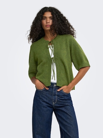Cardigan 'ONLSimoni' ONLY en vert : devant