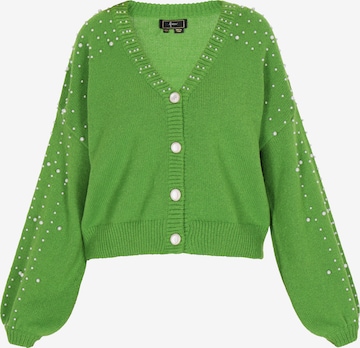 Cardigan faina en vert : devant