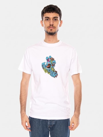 T-Shirt 'ROSKOPP SCREAMING FIVE FRONT' Santa Cruz en blanc