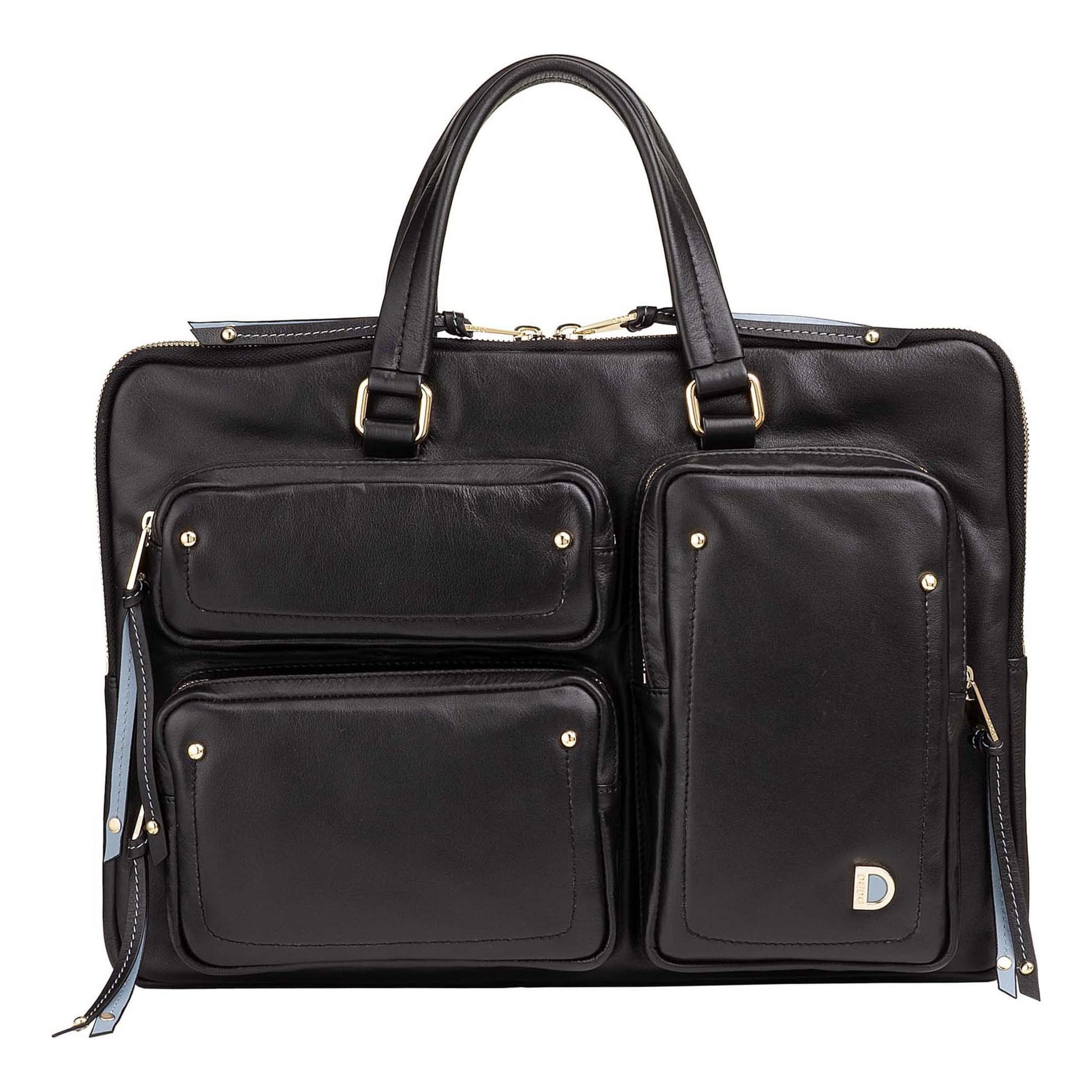 Borsa portadocumenti di DuDu in nero: frontale