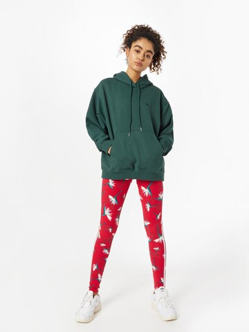 ADIDAS ORIGINALS - Skinny Leggings 'Thebe Magugu X ' en rojo