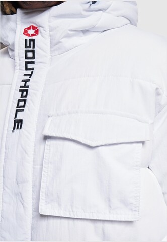 SOUTHPOLE Winter Jacket 'Bubble Blizzard 1.0' in White