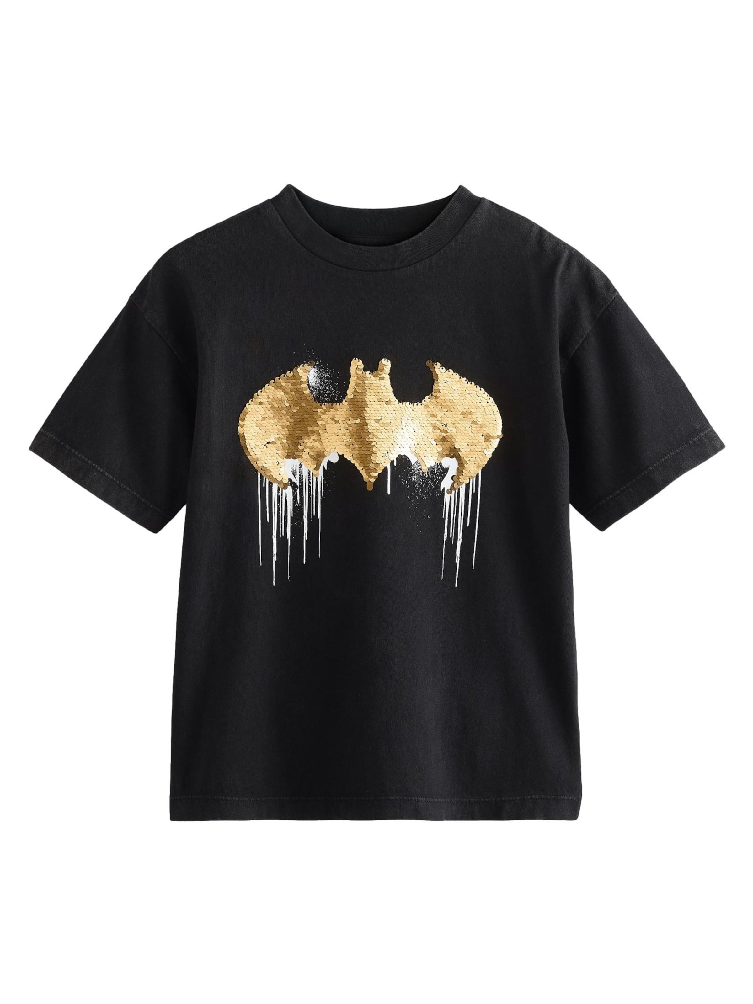 Next Tričko 'Batman lizensiertes' - Čierna: predná strana