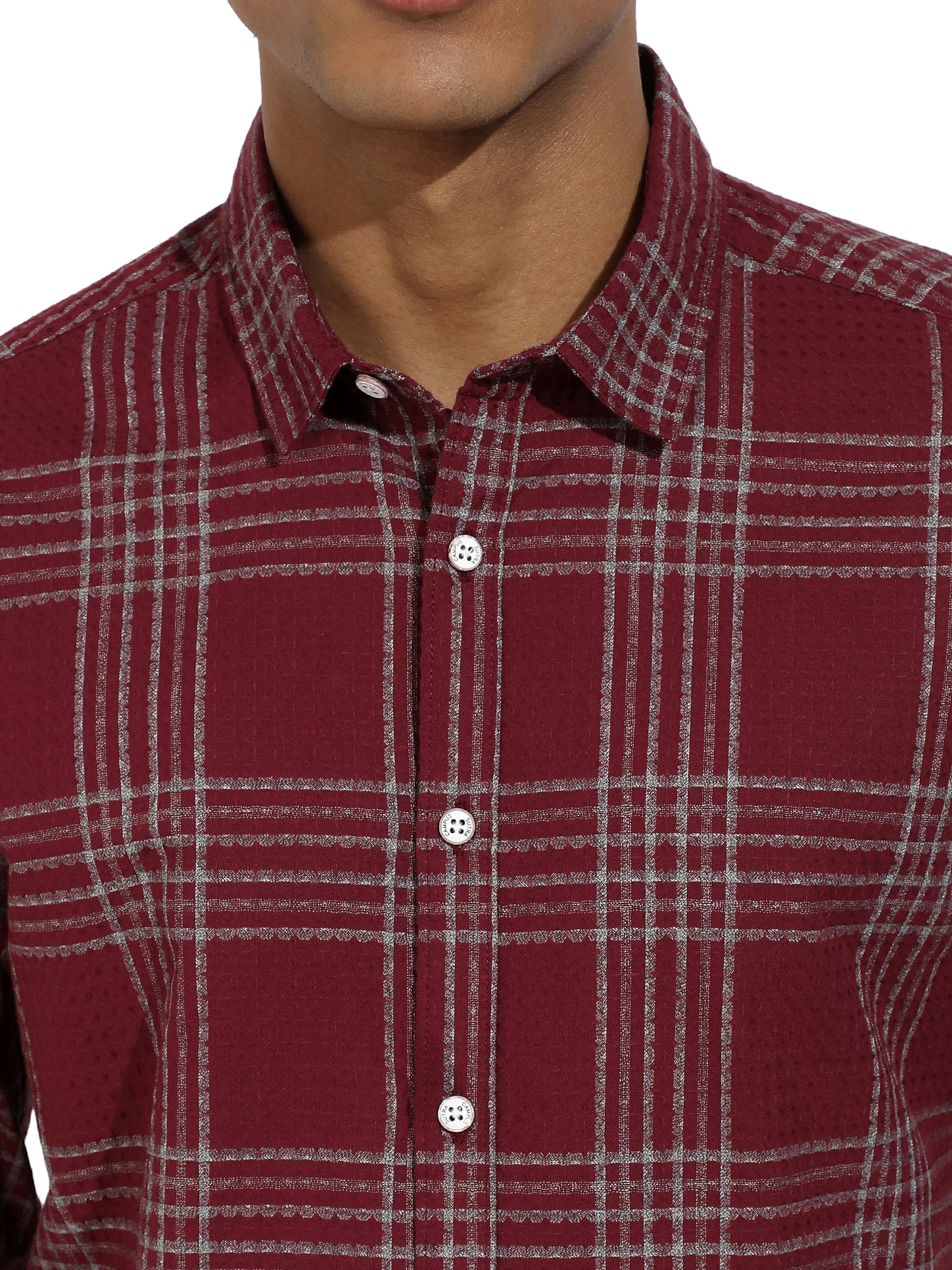 Campus Sutra Regular fit Πουκάμισο 'Kian' σε κόκκινο