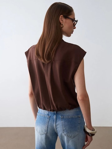 Camicia da donna di Dilvin in marrone