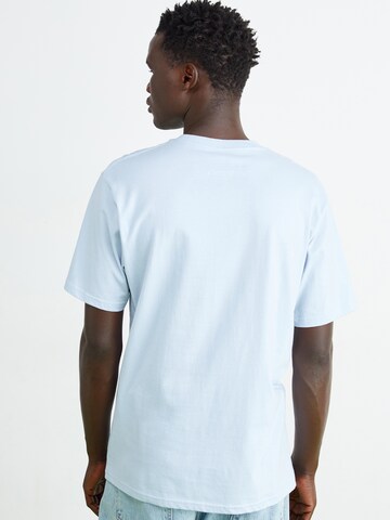 Volcom T-Shirt 'STONE BLANKS' in Blau: Rückseite