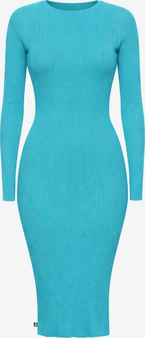 Süel knitwear - Vestido de punto 'Amanda Basic' en azul: frente