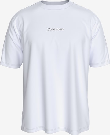 T-Shirt Calvin Klein Sport en blanc : devant