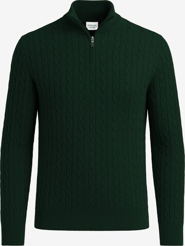 Vercate Trui 'No. 31' in Groen: voorkant