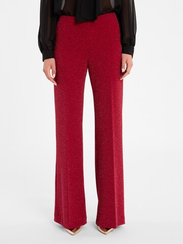 Ana Alcazar Bootcut Hose 'Cilky' in Rot: Vorderseite