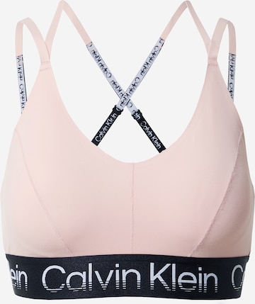 Calvin Klein Sport Bustier BH in Pink: predná strana