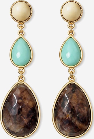 COLLEZIONE ALESSANDRO Earrings 'Svea' in Blue: front