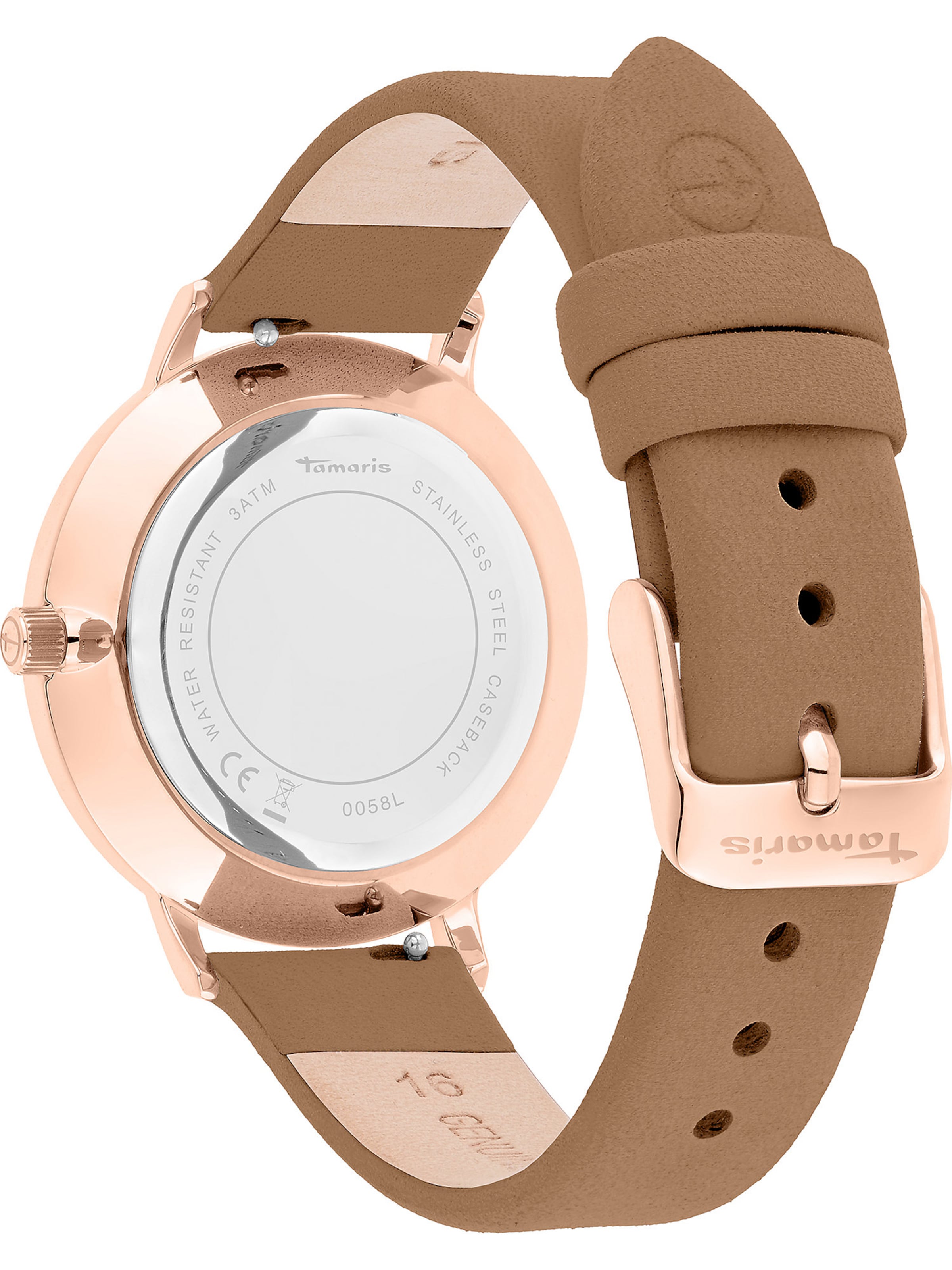 Tamaris Analoguhr in Braun