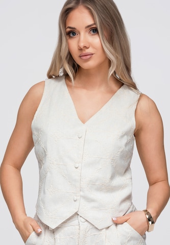 Ombre Weste in Beige