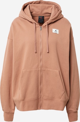 Jordan Sweat jacket in Brown: front