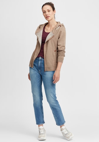 Oxmo Sweatjacke 'Vicky' in Beige