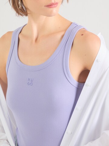 HUGO Топ 'Datamia' в лилав