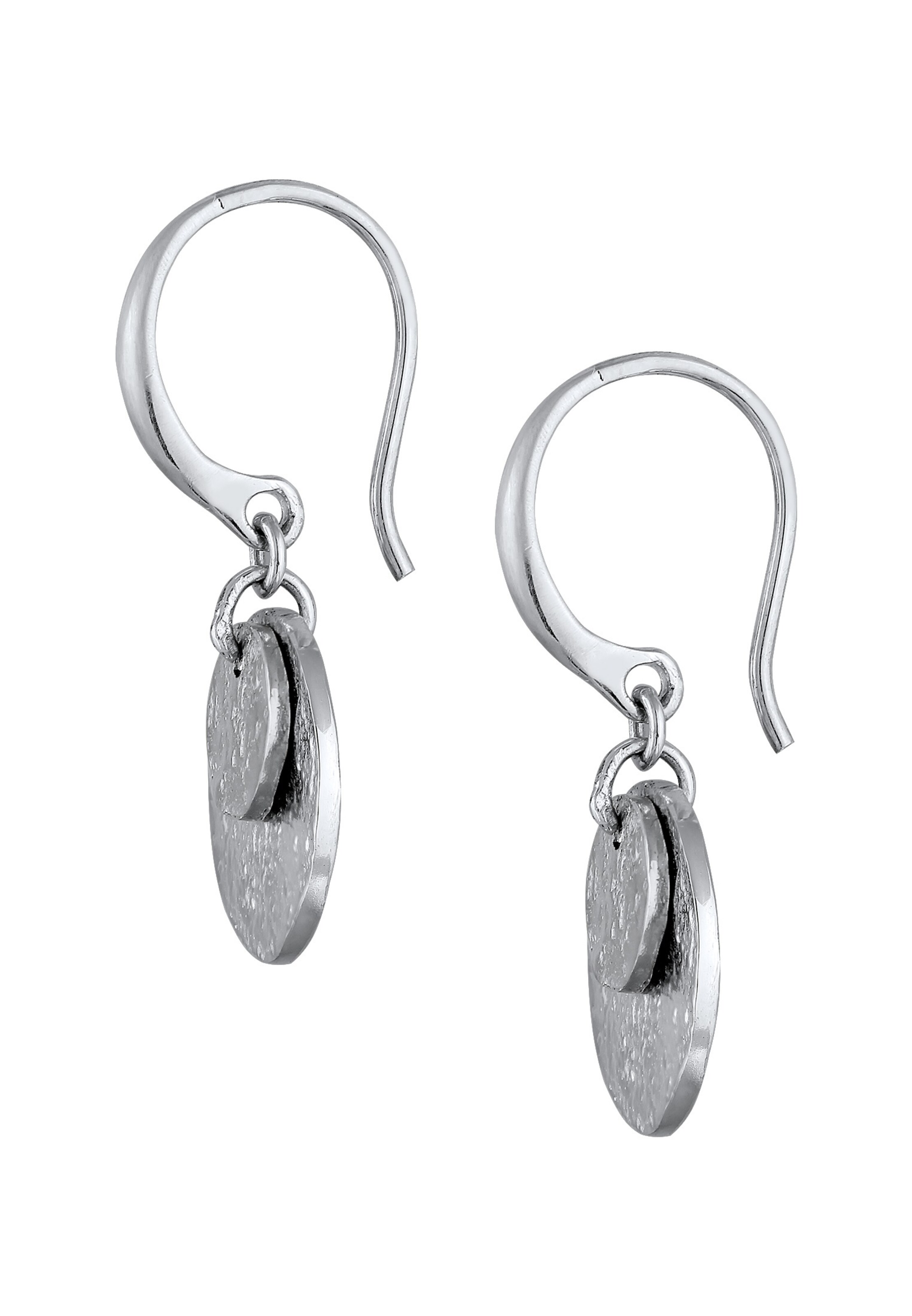 ELLI Ohrringe Bi Color_Tri Color, Geo, Textured in Silber