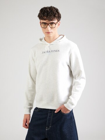 JACK & JONES Свитшот 'JORBILLYBURG' в Белый: спереди