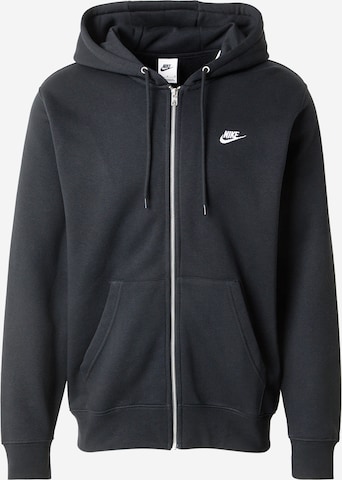 Nike Sportswear Tréning dzseki 'CLUB' - fekete: elől