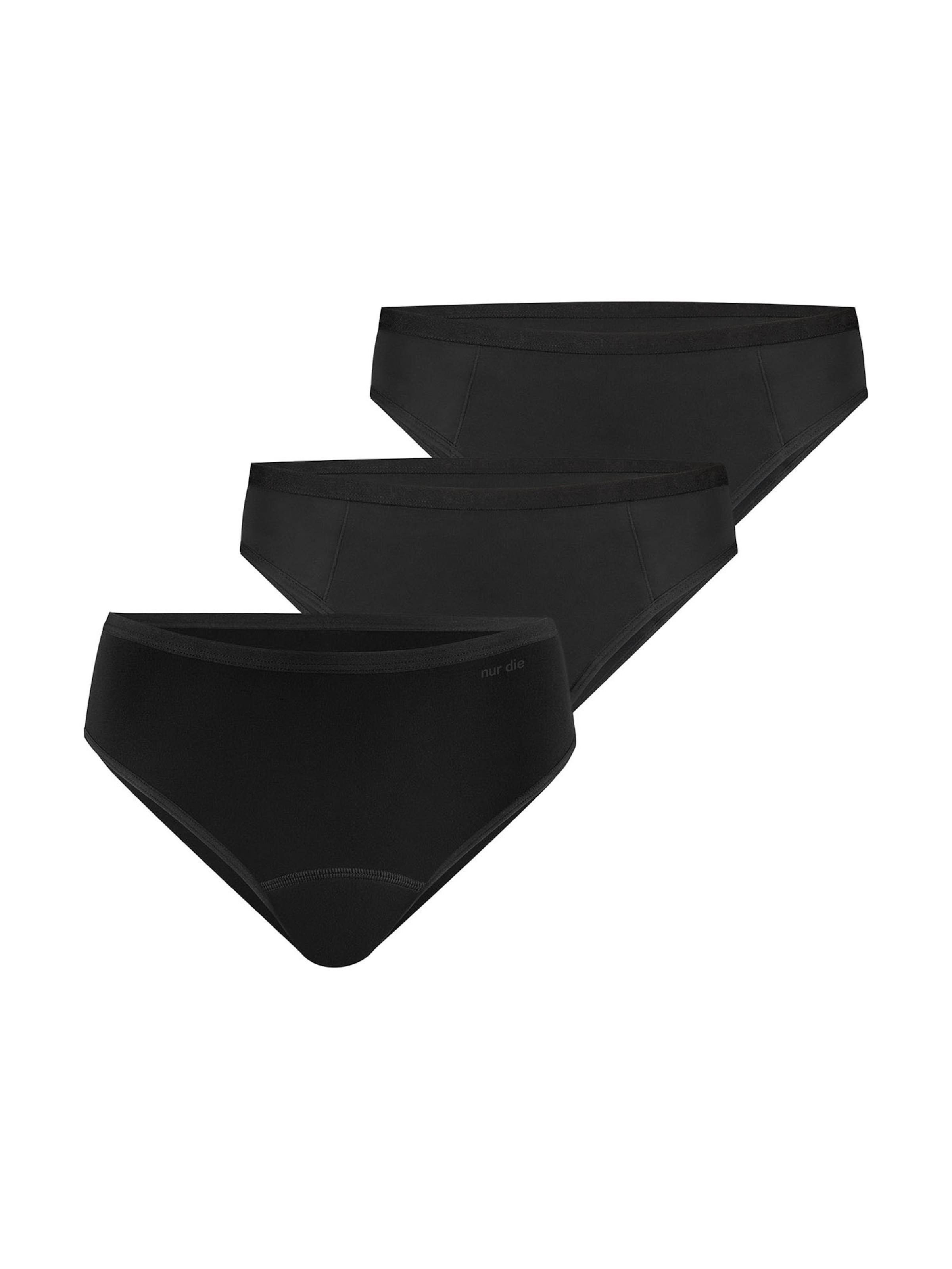 Nur Die Panty ' Protection Trio Slip mittelstark extrastark ' in Black: front