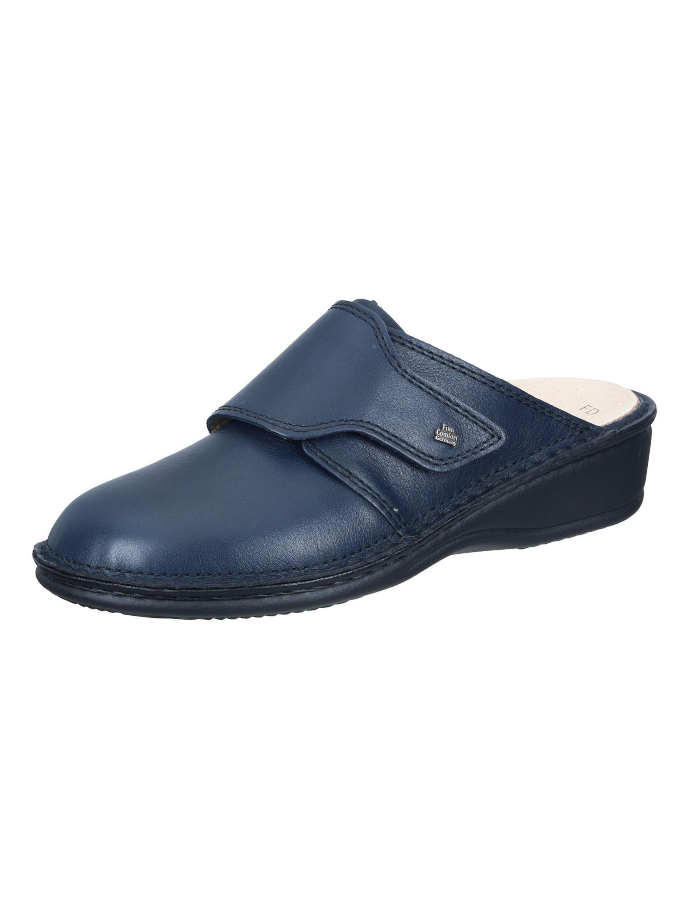Finn Comfort Clogs 'Pantoletten' in Blue: front