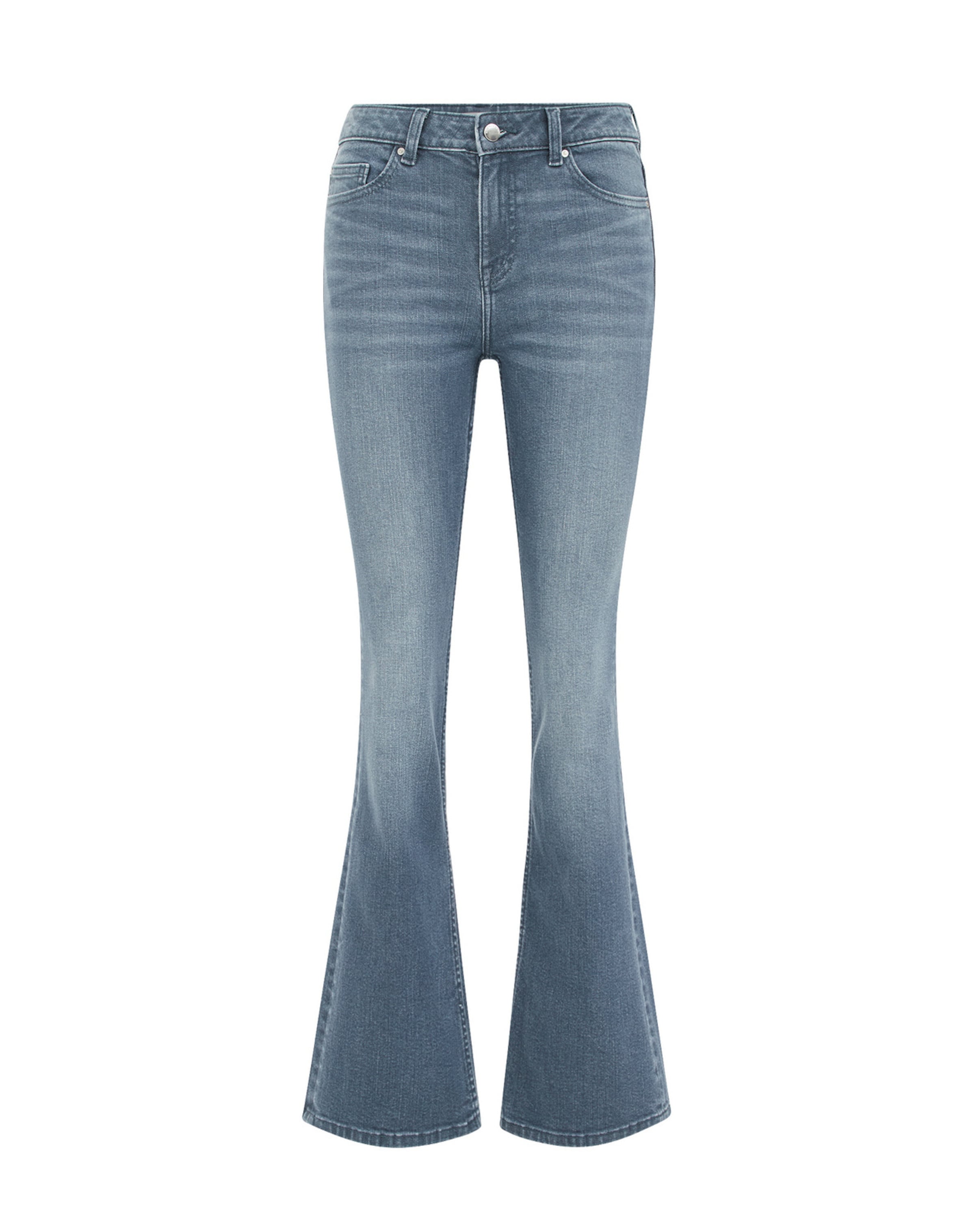 WE Fashion Буткат Джинсы в Синий: спереди