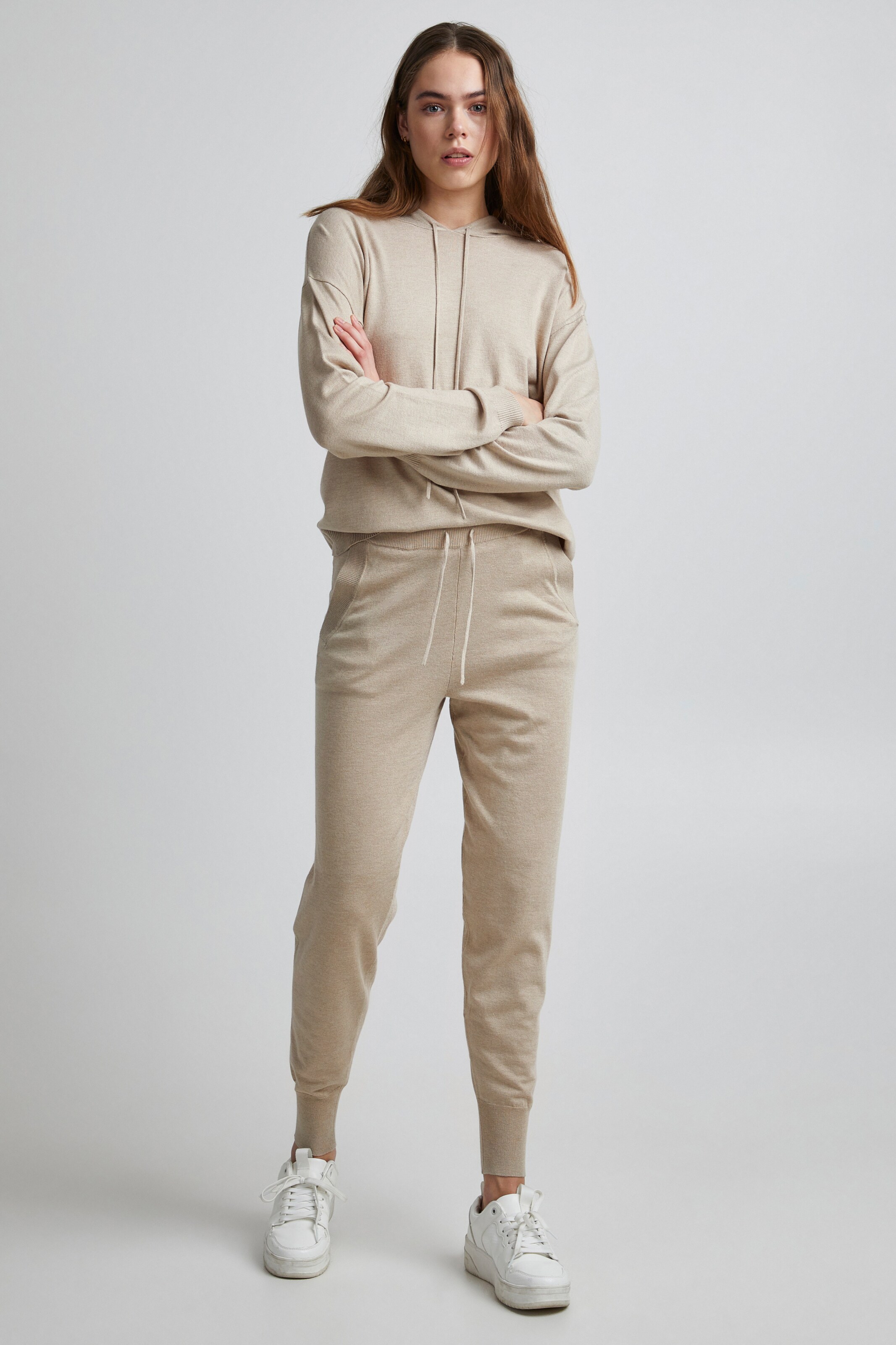 Frauen Hosen PULZ Jeans Stoffhose PZSARA in Beige - NX35670 Frauen Hosen PULZ Jeans Stoffhose PZSARA in Beige - NX35670
