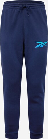 Reebok - Calças de desporto em azul: frente