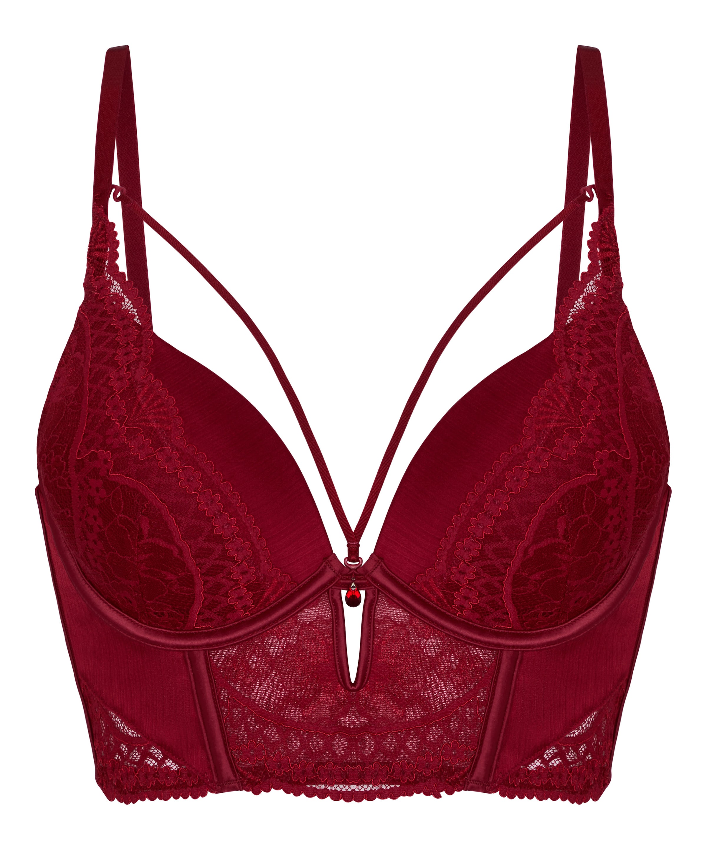 Hunkemöller Push-up Bra 'Tosca' in Red: front