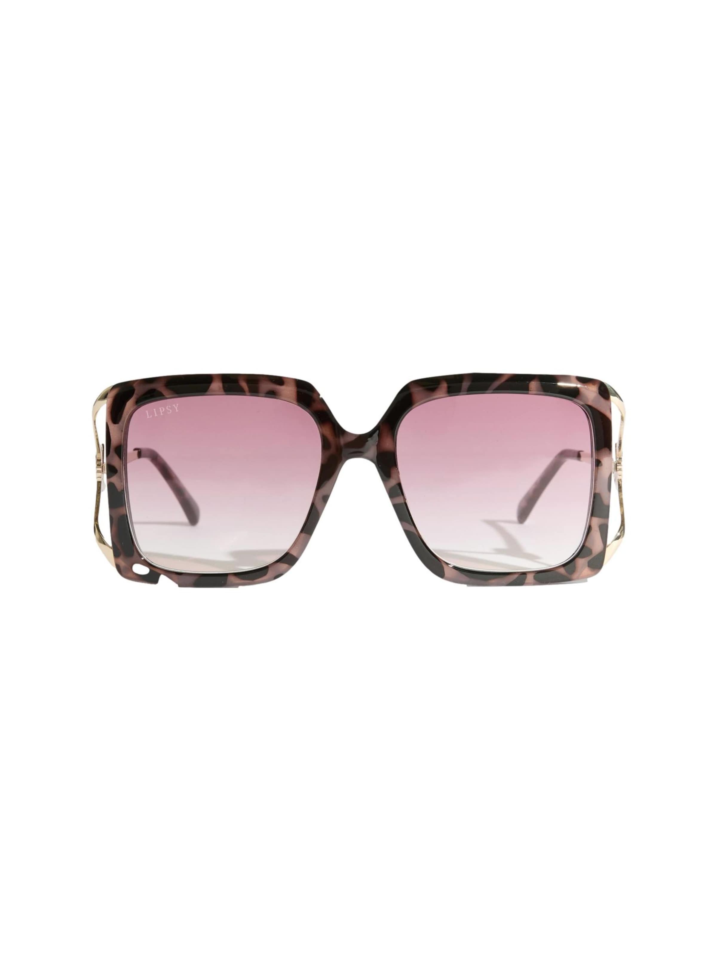 Lunettes de soleil Lipsy en marron : devant