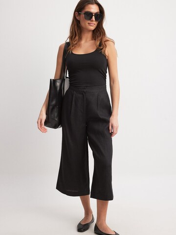 NA-KD Wide leg Pants in Black